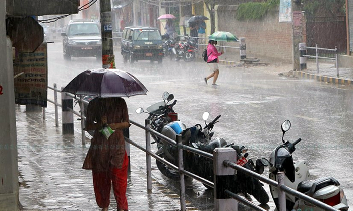 वाग्मती र कर्णाली प्रदेशका केही स्थानमा भारी वर्षाको सम्भावना