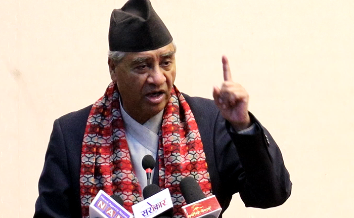 स्थानीय तह निर्वाचन संविधान कार्यान्वयनमा अर्को इँटा थप्ने काम : देउवा