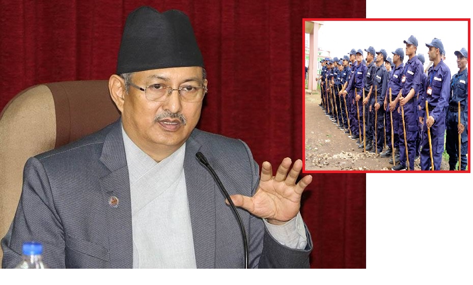 निर्वाचनका लागि भर्ना भएका म्यादी प्रहरीलाई सम्मानजनक व्यवहार गरौँ - गृहमन्त्री खाण