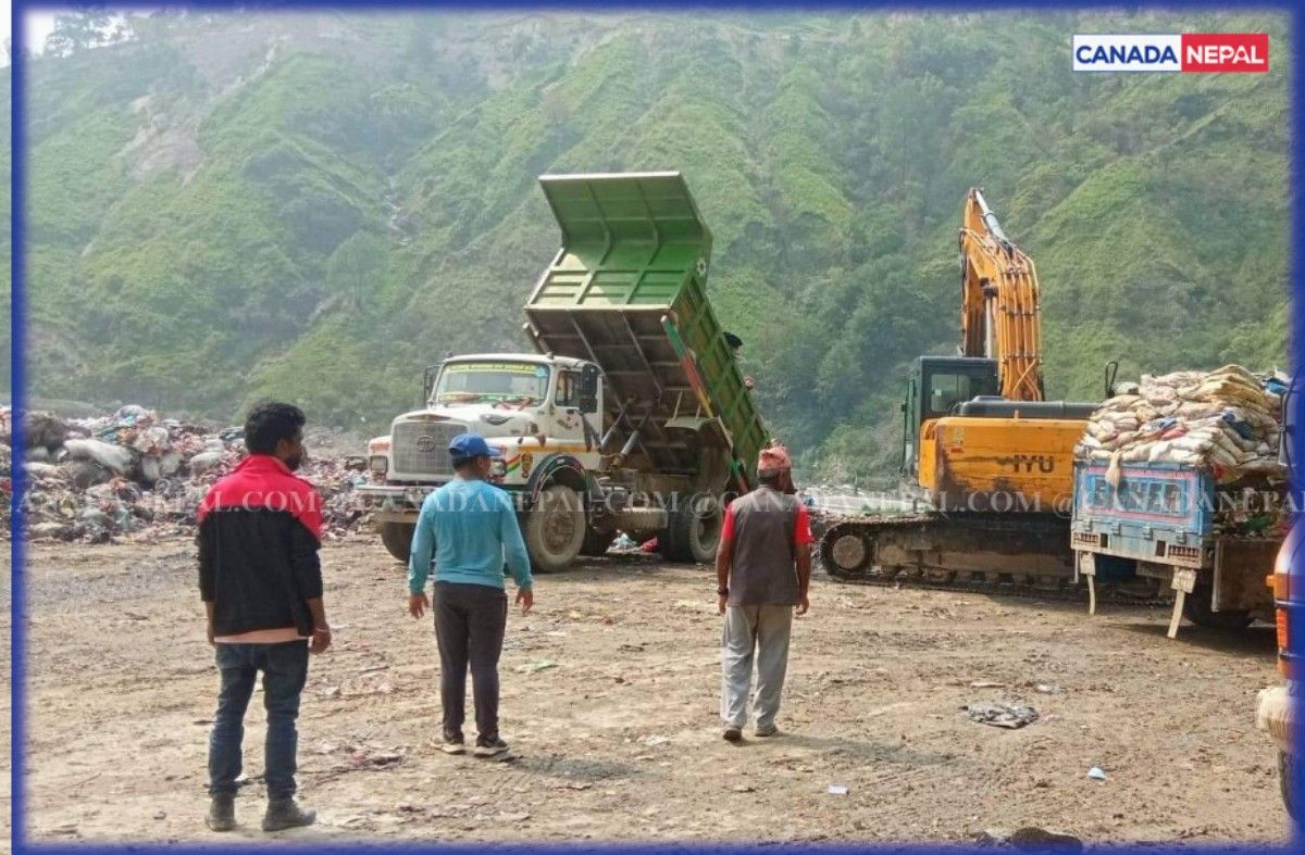 अवरोधका बीच बञ्चरेडाँडामा २८४ गाडीबाट फोहोर विसर्जन