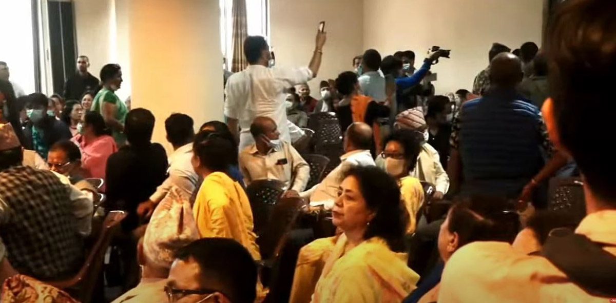 प्रधानमन्त्री सहभागी कार्यक्रममा ‘नागरिकता विधेयक खारेज गर’ भन्दै नाराबाजी