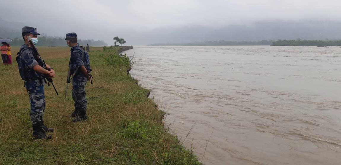 सप्तकोसीले उदयपुर र सुनसरीमा कटान