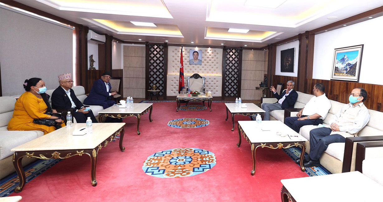 सत्ता गठबन्धन बैठक : कार्यदललाई प्रतिवेदन पेश गर्न निर्देशन