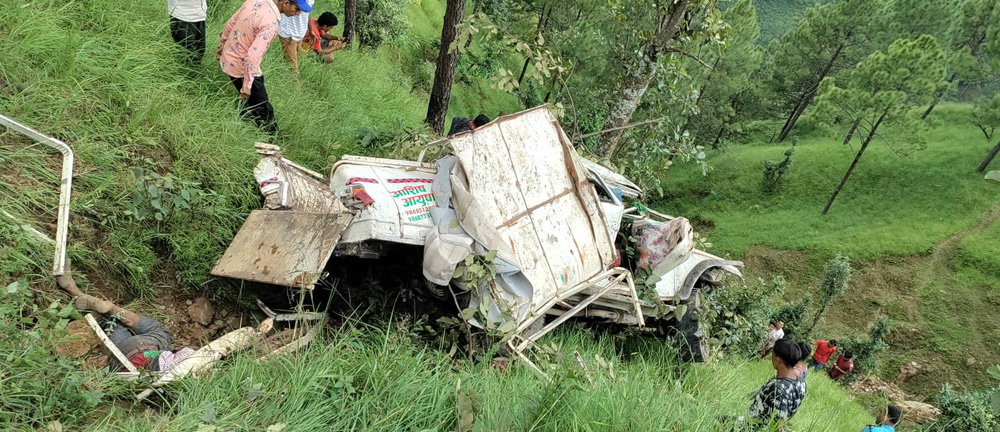 दार्चुलामा जीप दुर्घटना : कम्तीमा पाँचको मृत्यु