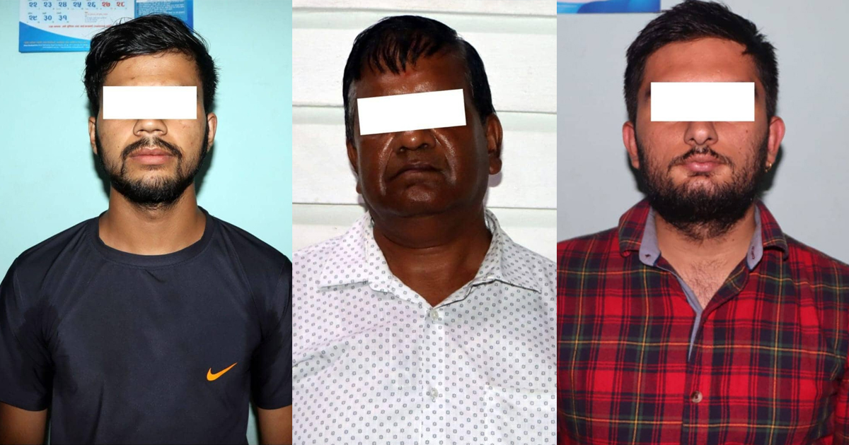७४ लाख नगद र २६ लाखको चेकसहित तीन हुण्डी कारोबारी पक्राउ
