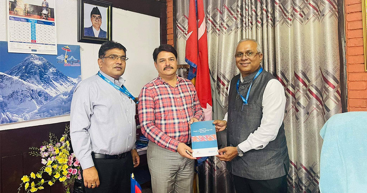 स्वास्थ्य राज्यमन्त्री र विश्व स्वास्थ्य संगठन नेपालका प्रमुखबीच भेटवार्ता