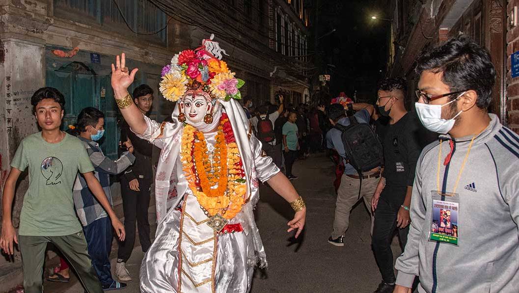 ललितपुरमा अष्टमातृका नाच सुरु