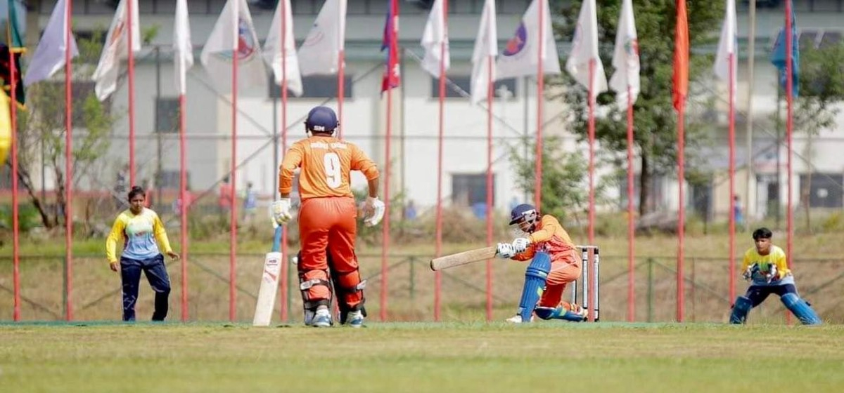 नवौं राष्ट्रिय खेलकुद : महिला क्रिकेटमा मधेश प्रदेशको पहिलो जित