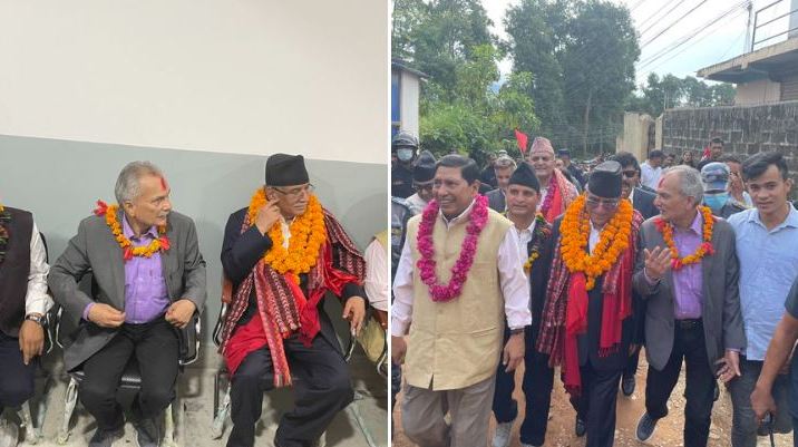 बाबुरामलाई लिएर प्रचण्ड गोरखाको चुनावी अभियानमा