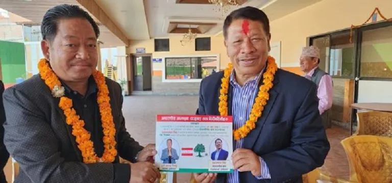 काठमाडौँ–१ स्वतन्त्र उम्मेदवार लिम्बुको समर्थन प्रकाशमानलाई