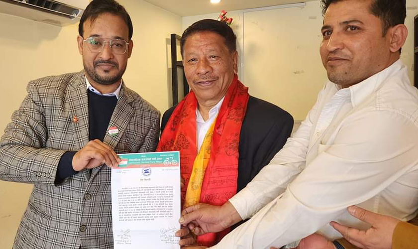 काठमाडौं–१ मा लोसपाले गरे प्रकाशमानलाई समर्थन