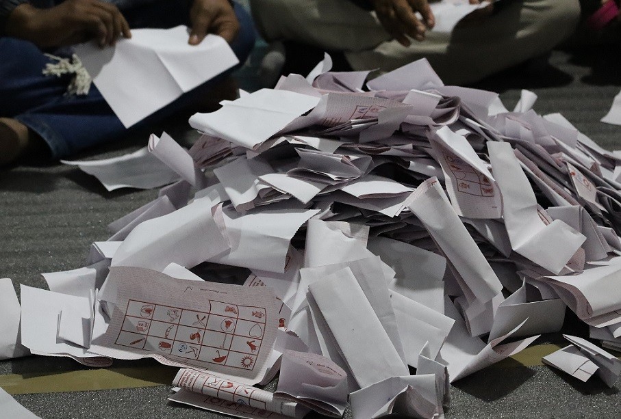 काठमाडाैँ ४ काे मतगणना सुरू