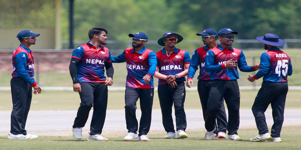 नेपाल र स्कटल्याण्डबीचको खेल  हुँदै