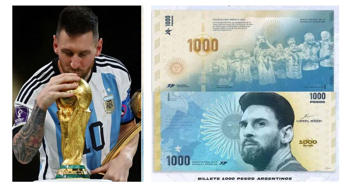 मेस्सीको तस्वीर अर्जेन्टिनाको बैंक नोटमा छापिनेबारे विचार हुँदै