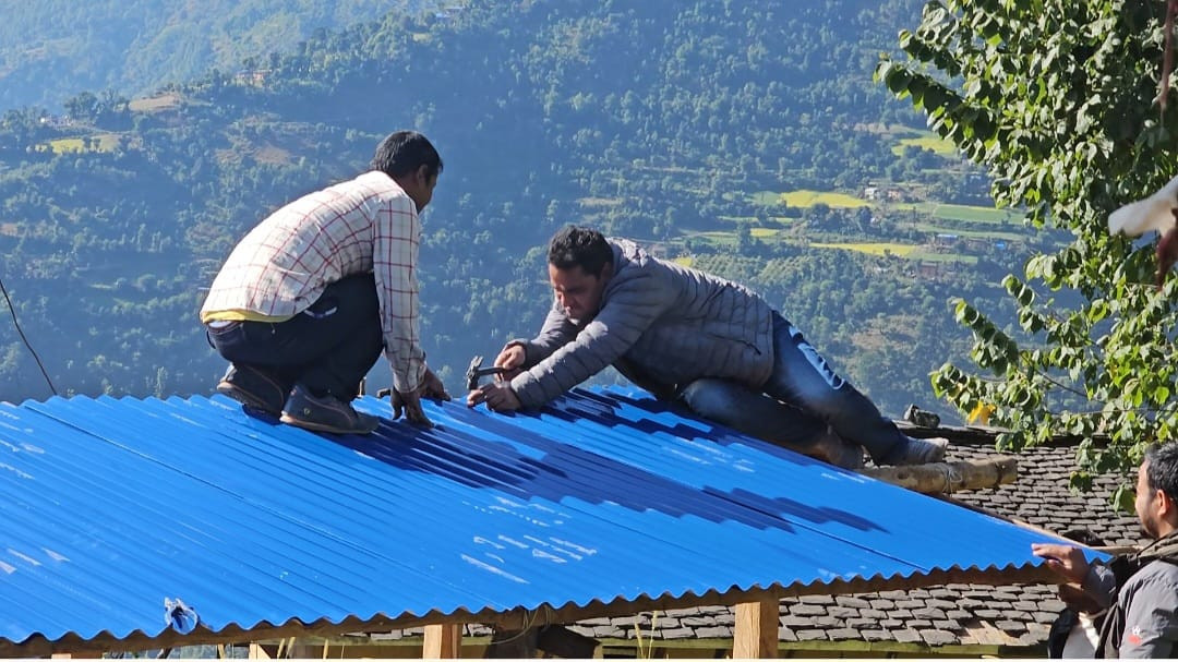 भूकम्पप्रभावित क्षेत्रमा ३५ सय अस्थायी आवास निर्माण