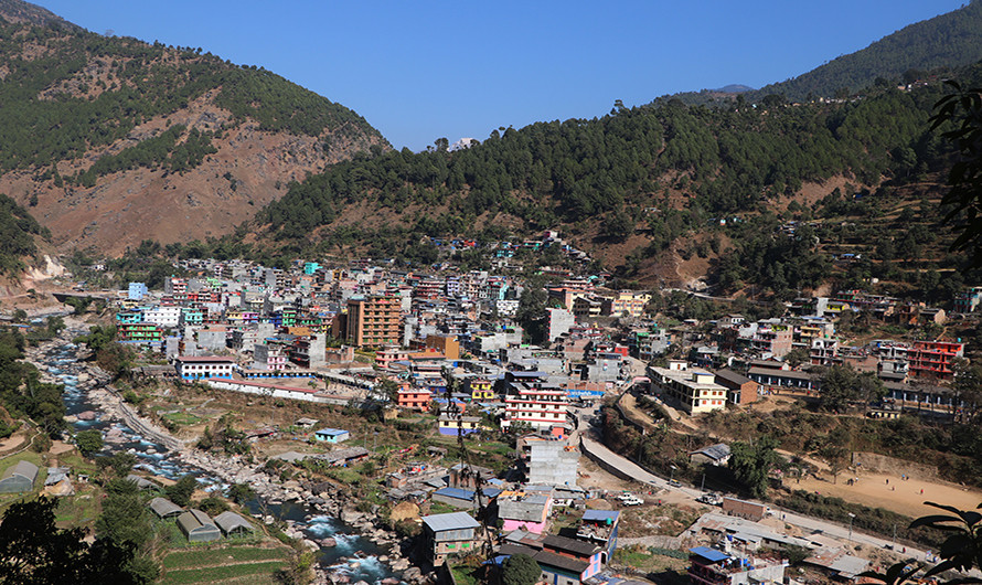 नमुना सहर बनाउने बुर्तिबाङ बजारको काम सुस्त