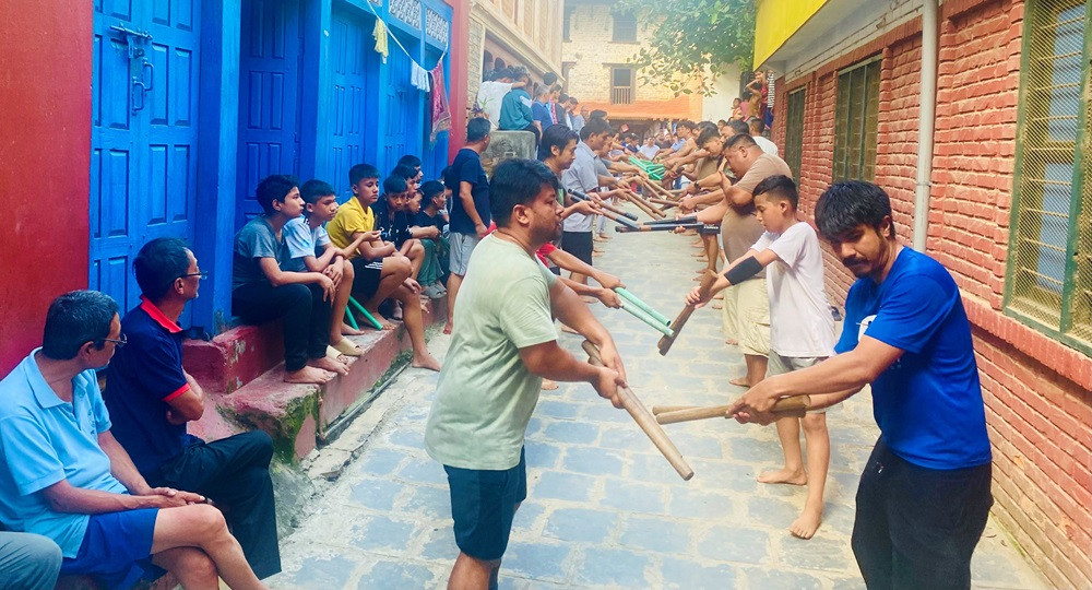 बागलुङमा भदौदेखि ऐतिहासिक हनुमान नाच प्रदर्शन हुँदै