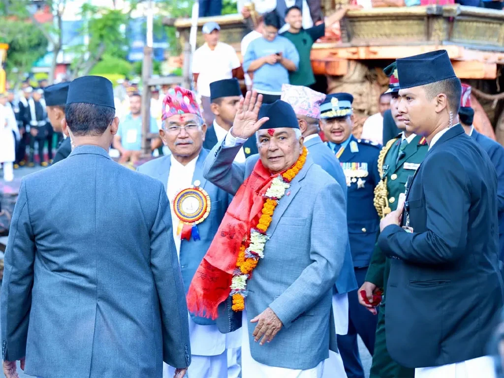 राष्ट्रपतिद्वारा भोटो जात्रा अवलोकन