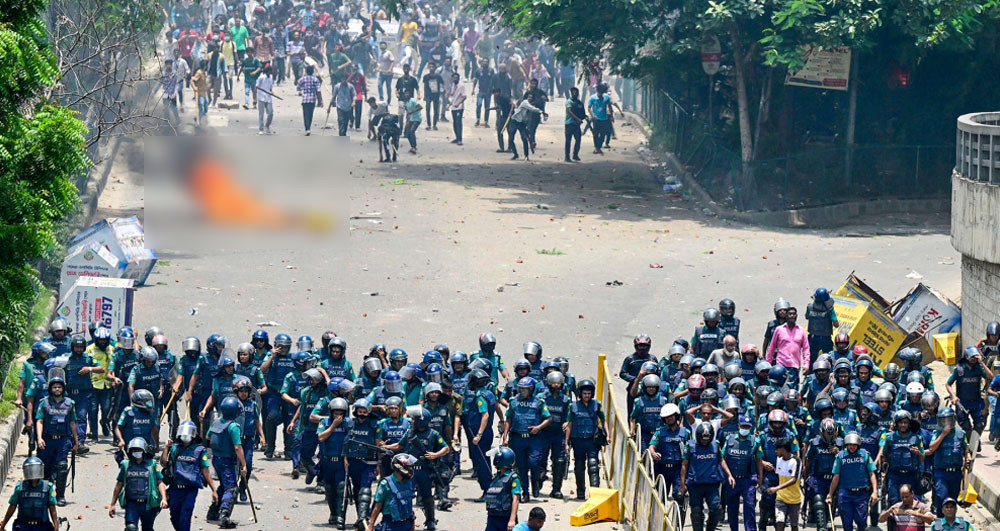 बंगलादेशमा हिंस्रक आन्दोलन थप चर्कियो, देशैभरी ‘अलर्ट’