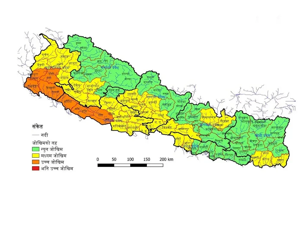 आज यी नदीमा बाढीको जोखिम उच्च, सतर्कता अपनाउन आह्वान