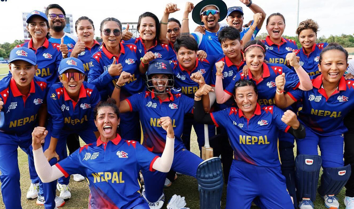 एसिया कप खेलेर स्वदेश फर्किदै महिला क्रिकेट टिम
