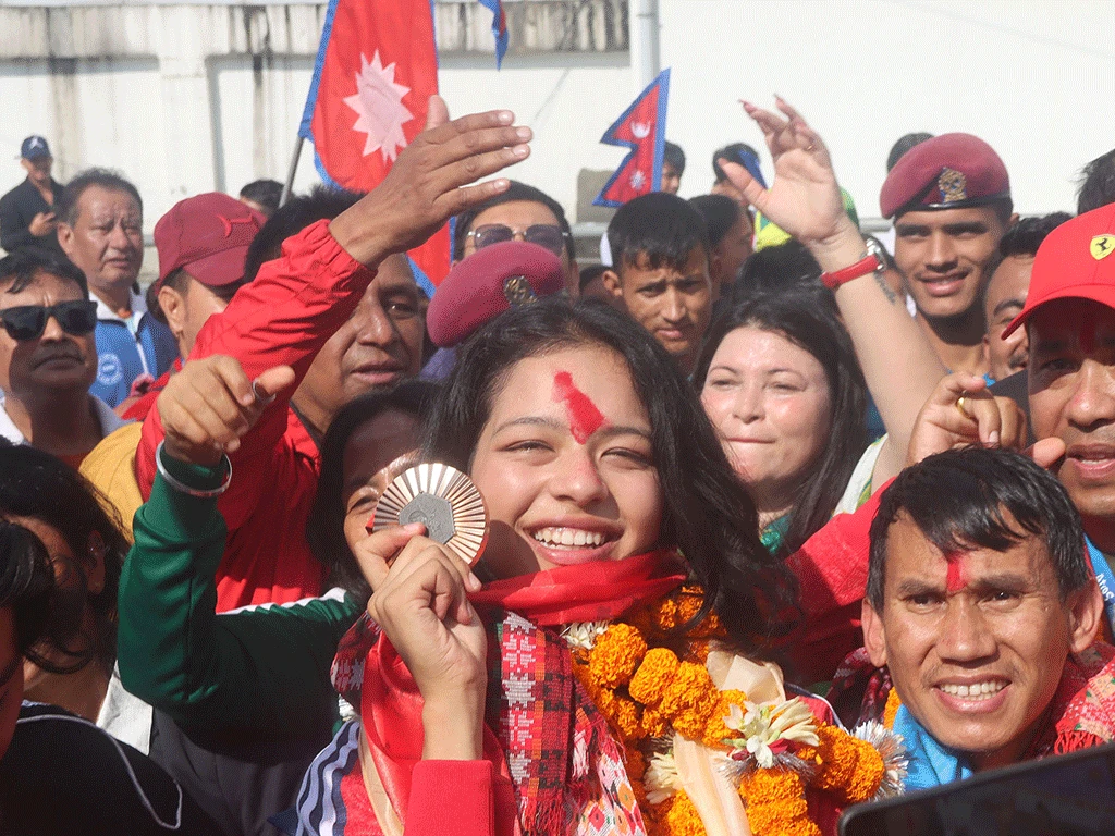 पलेशालाई तेक्वान्दो सङ्घको १० लाख रुपैयाँसहित सम्मान